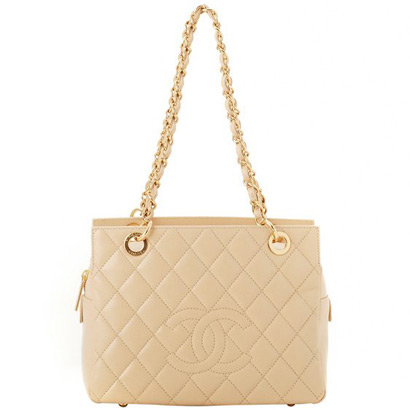 Best Chanel Caviar Skin Shoulder Bags 58004 Beige On Sale